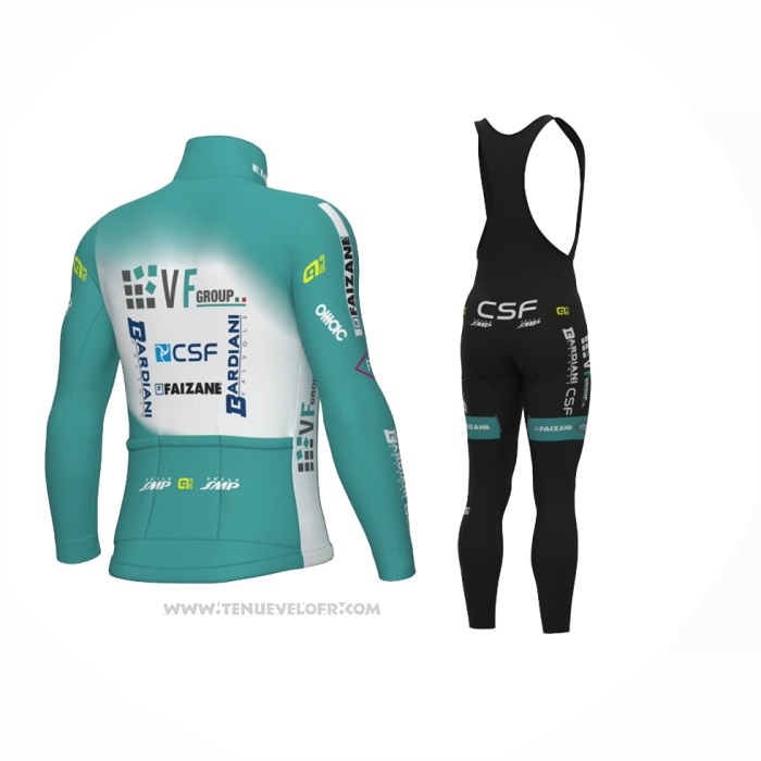 2024 Maillot Cyclisme Bardiani Csf Faizane Bleu Clair Manches Longues Et Cuissard